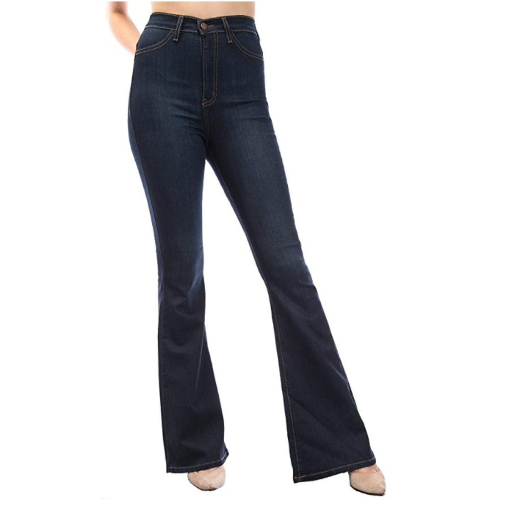 High Waisted Bell Bottom Flare Jeans